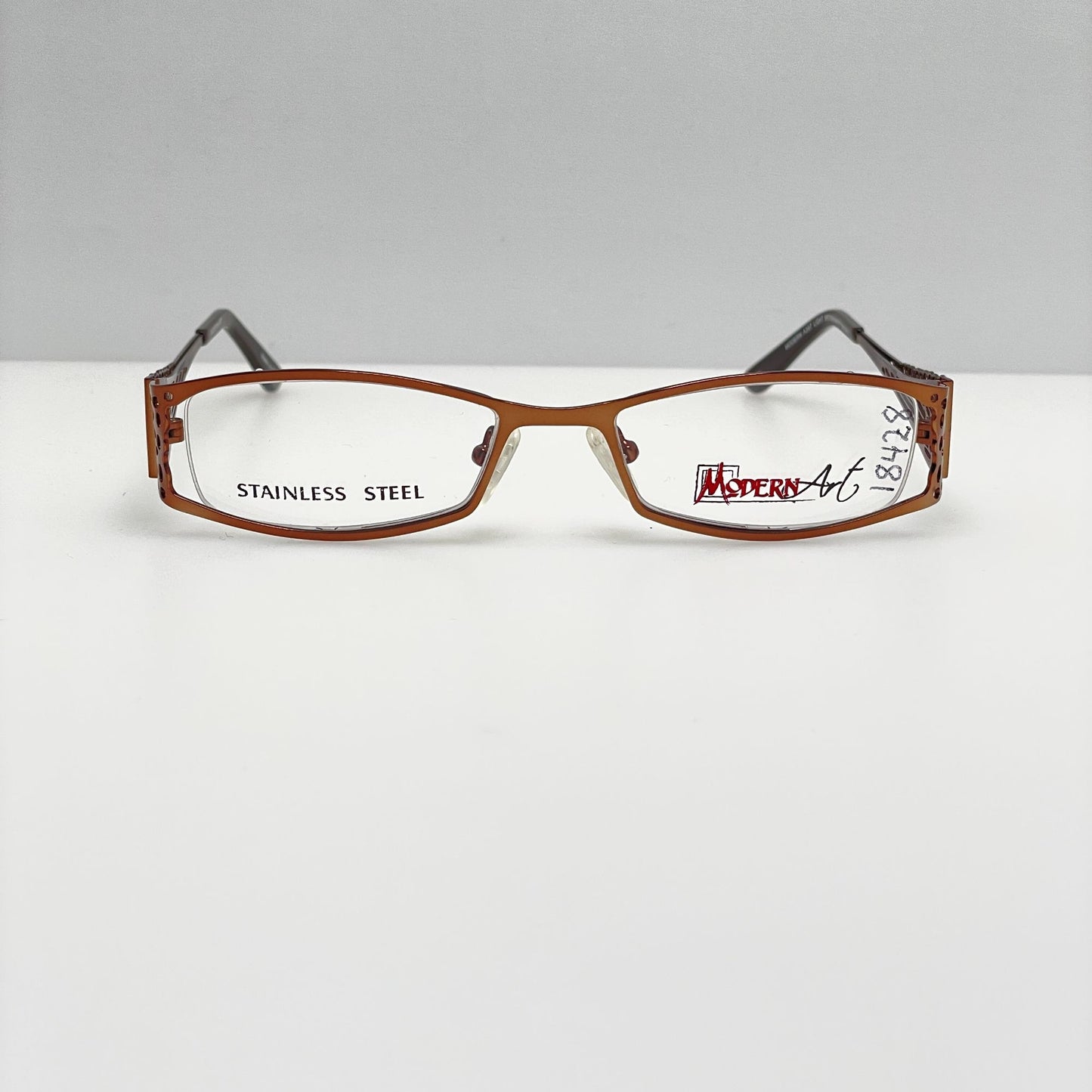 Modern Art Eyeglasses Eye Glasses Frames A307 Brown 50-18-135