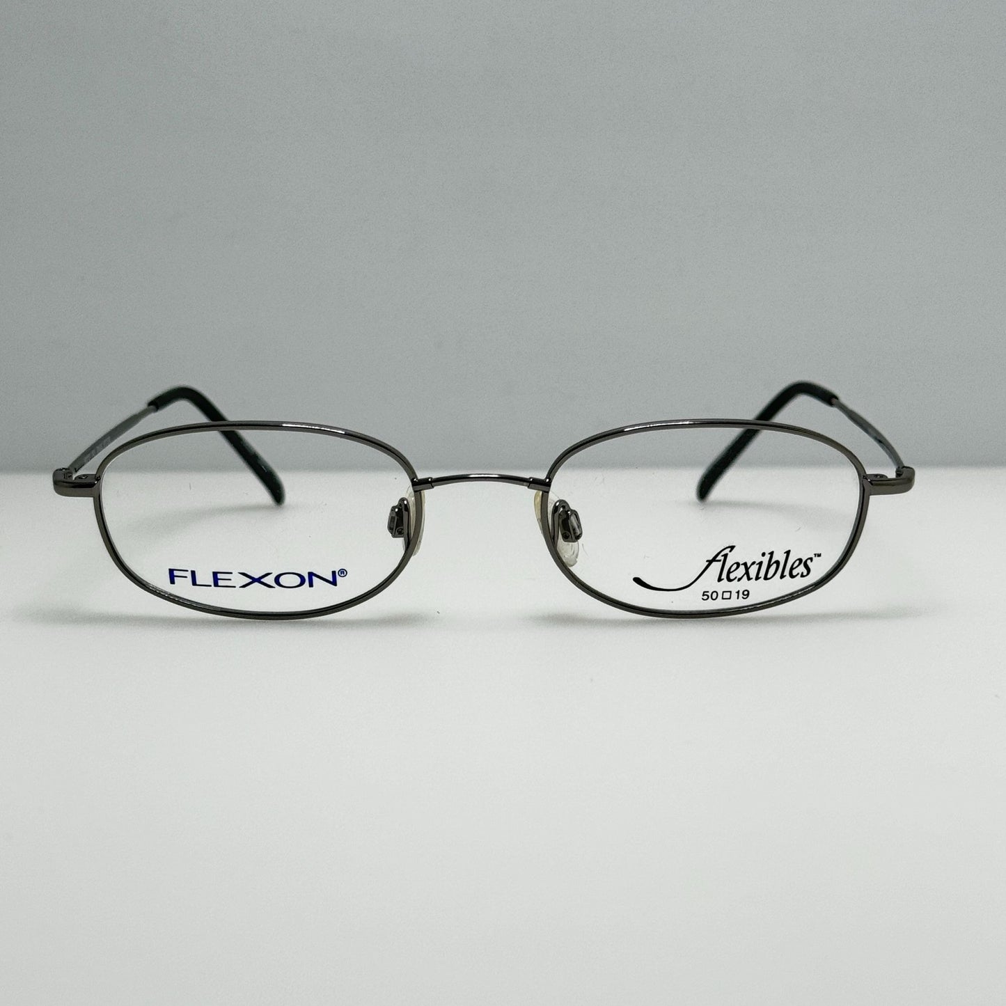 Flexon Eyeglasses Eye Glasses Frames 50-19-145 Flexibles 5422 Dark Silver Japan
