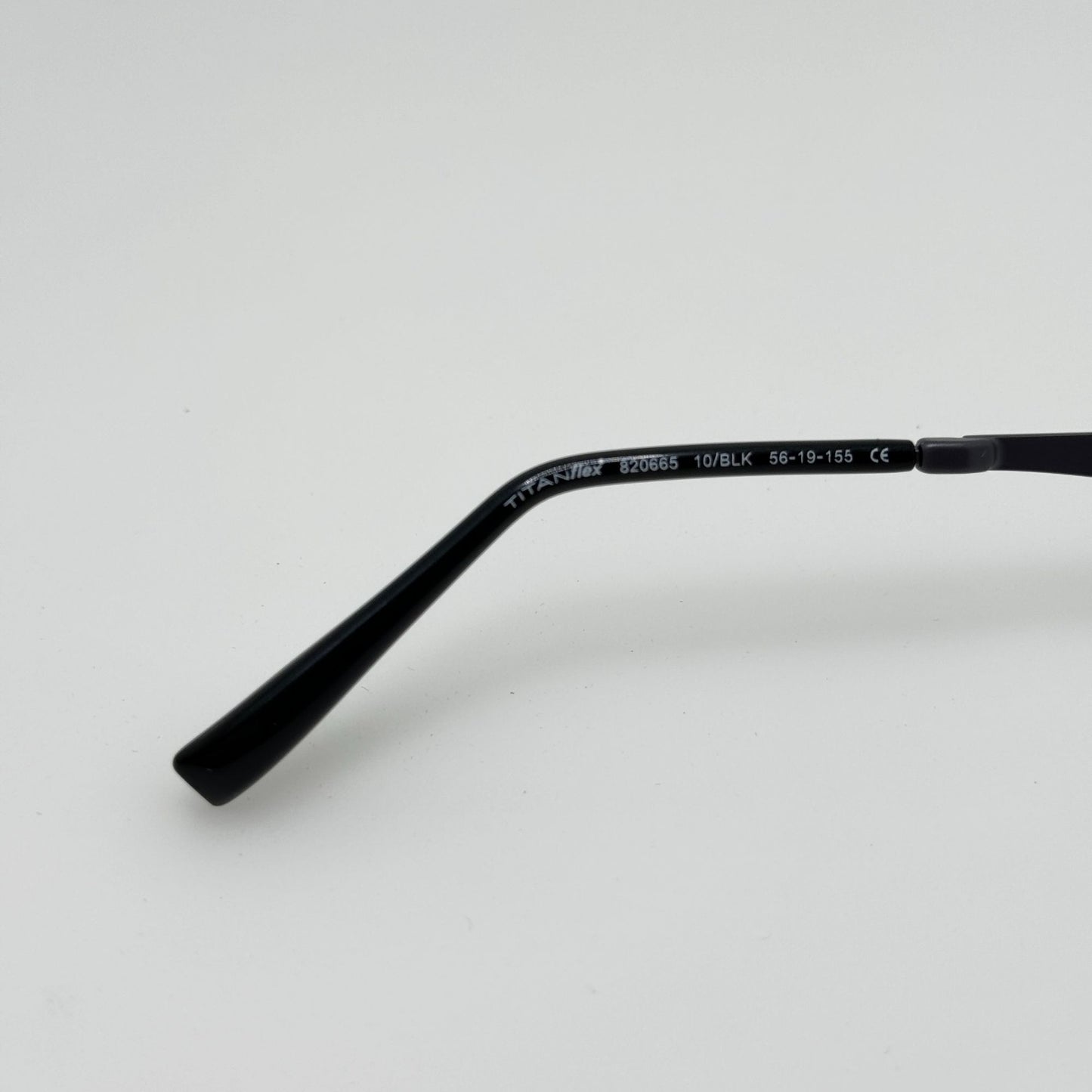 Titanflex Titan Flex Eyeglasses Eye Glasses Frames 820665 10/BLK 56-19-155