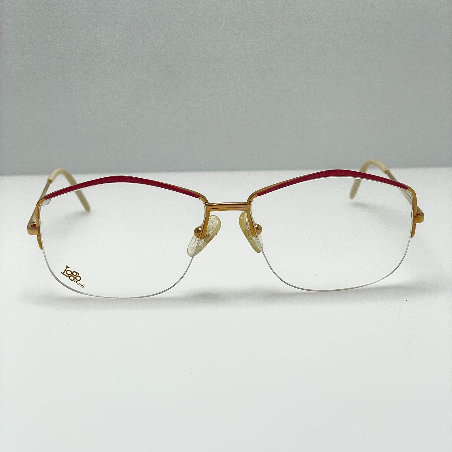 Logo Paris Eyeglasses Eye Glasses Frames 403-22 008 Vintage France 56-15