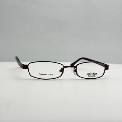 Lido West Eyeglasses Eye Glasses Frames Lake Burgundy Youth 46-17-135