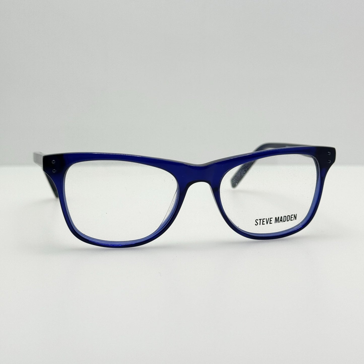 Steve Madden Eyeglasses Eye Glasses Frames Marbbled Navy 48-16-135