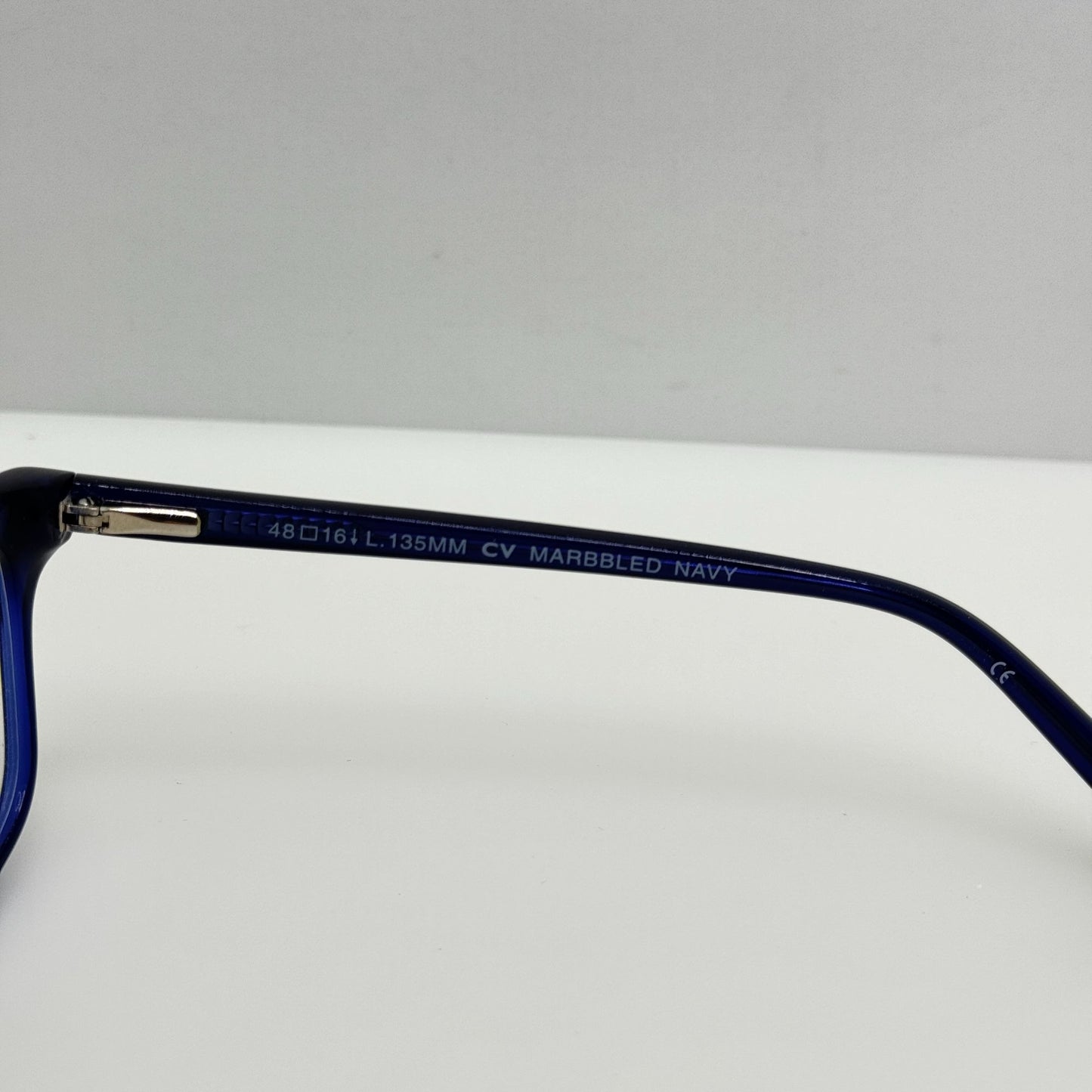 Steve Madden Eyeglasses Eye Glasses Frames Marbbled Navy 48-16-135