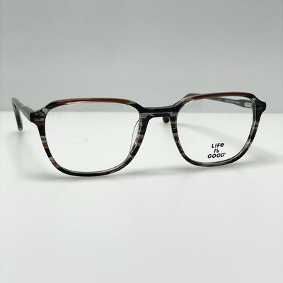 Life Is Good Eyeglasses Eye Glasses Frames Rhea Grey Stripe 53-19-145