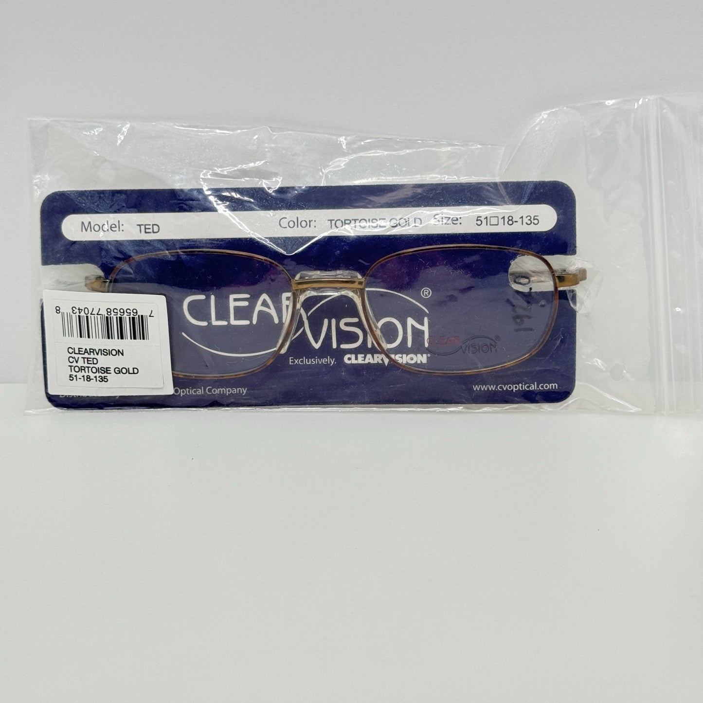 Clearvision Eyeglasses Eye Glasses Frames CV Ted Tortoise Gold 51-18-135