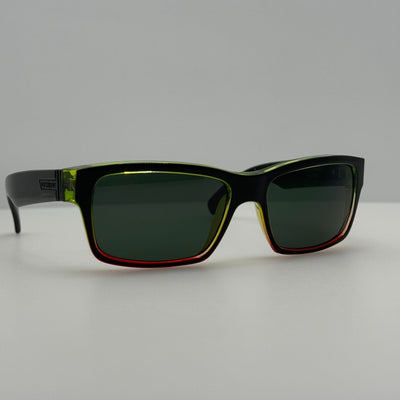 Von Zipper Fulton Sunglasses Jamaica Red Green Yellow Italy D04 Rare