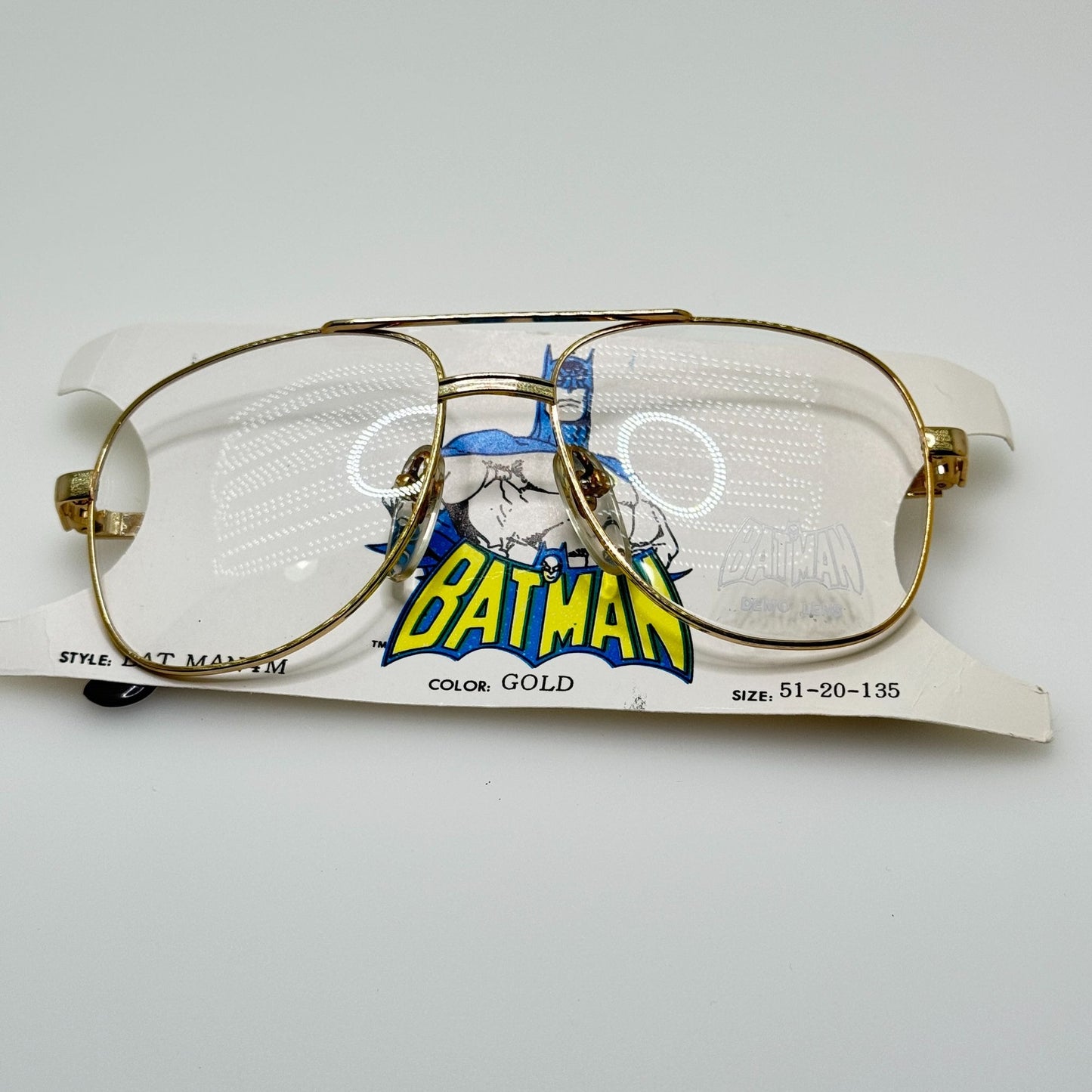 Batman Eyeglasses Eye Glasses Frames 4M Gold 51-20-135 Kids Youth