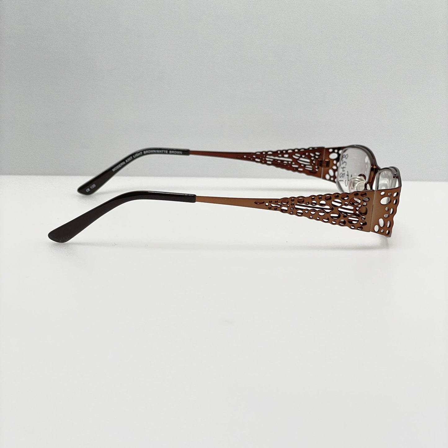 Modern Art Eyeglasses Eye Glasses Frames A307 Brown 50-18-135