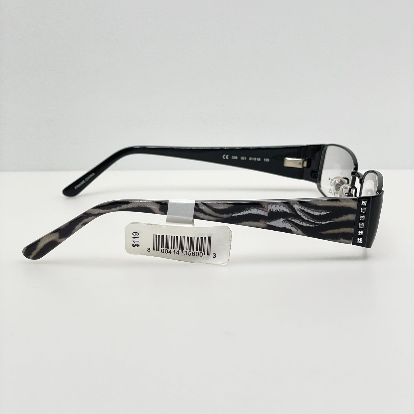 Luxe Eyeglasses Eye Glasses Frames 335 001 51-18-135 Swarovski