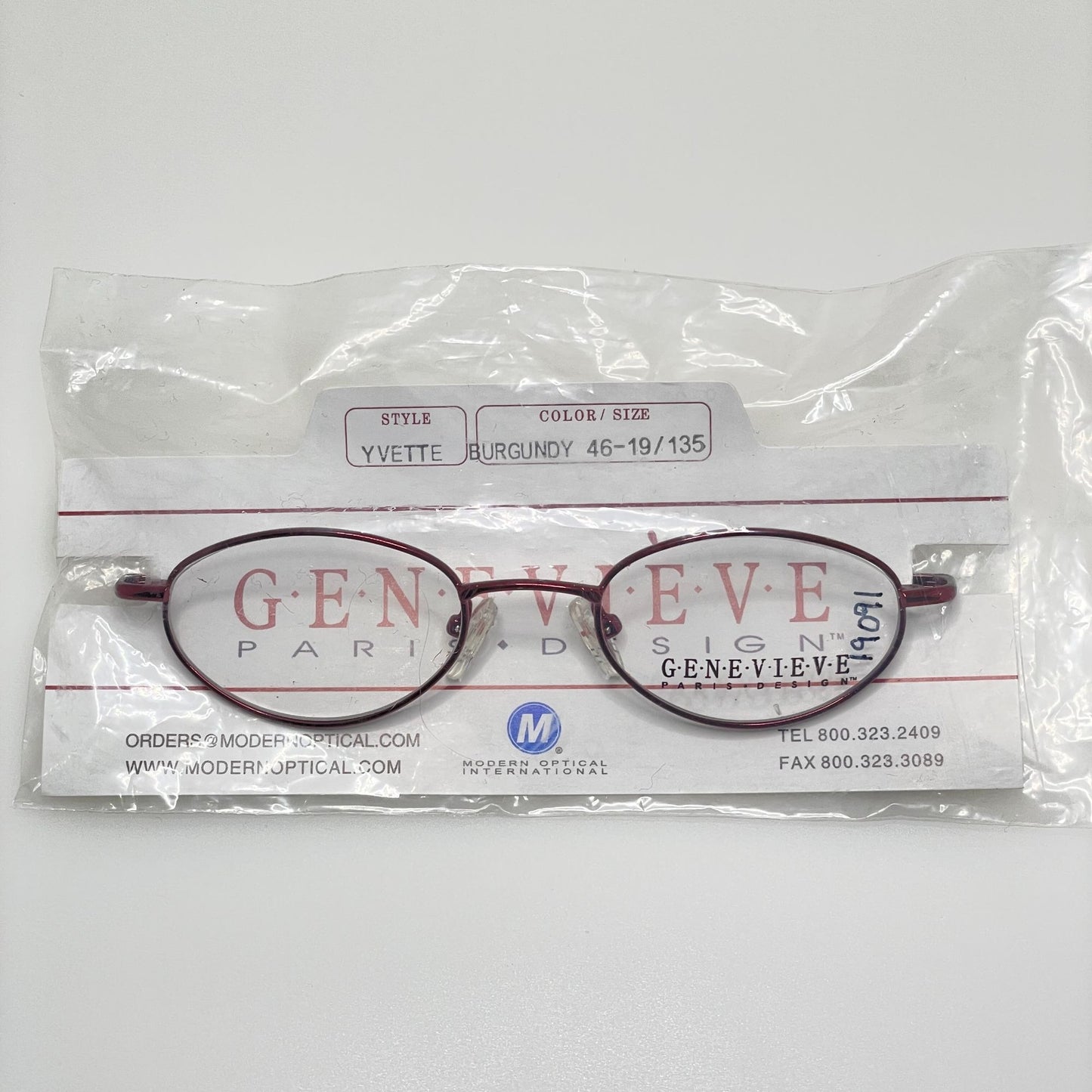 Genevieve Eyeglasses Eye Glasses Frames Yvette Burgundy 46-19-135