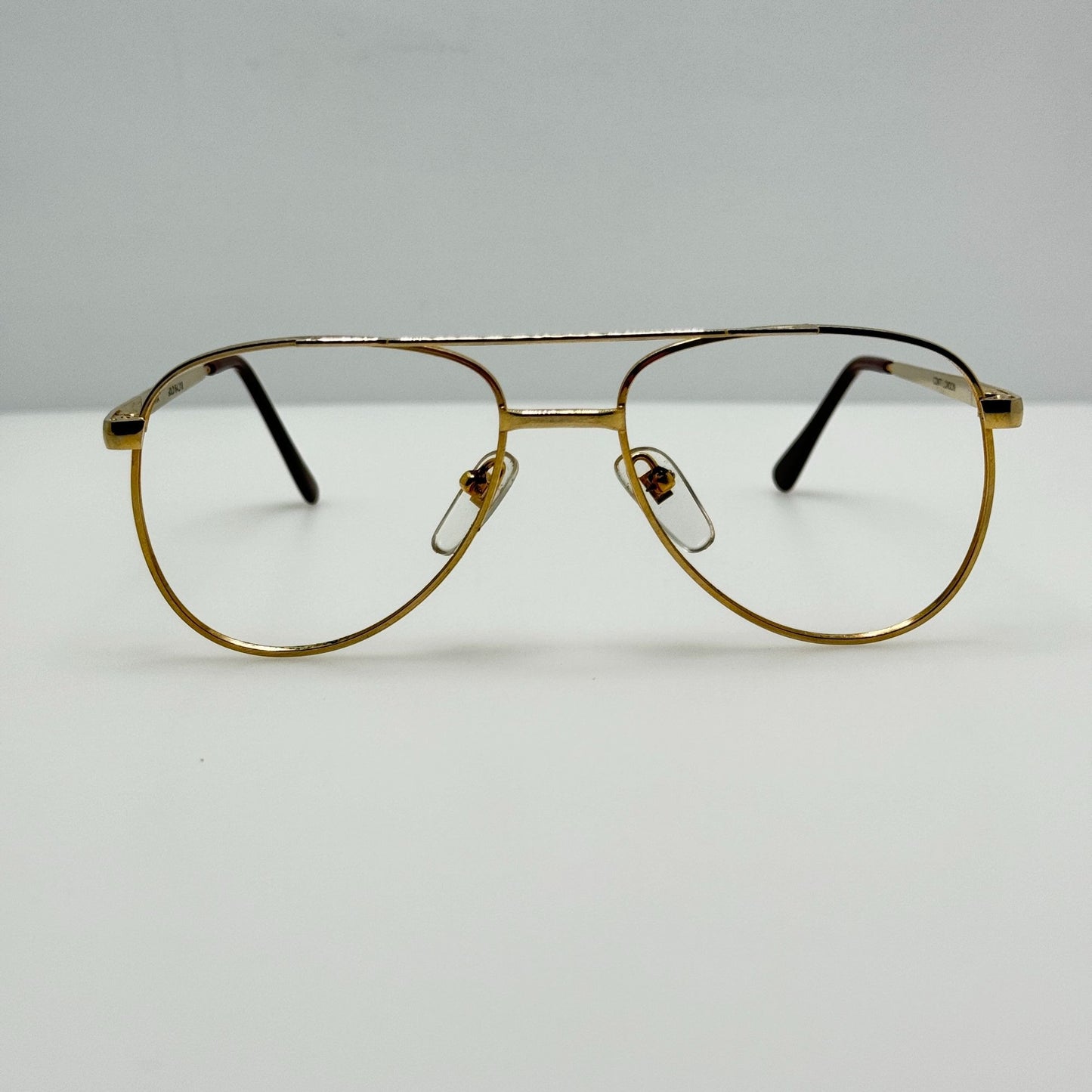 Conti London Eyeglasses Eye Glasses Frames Aviator Gold 54-18