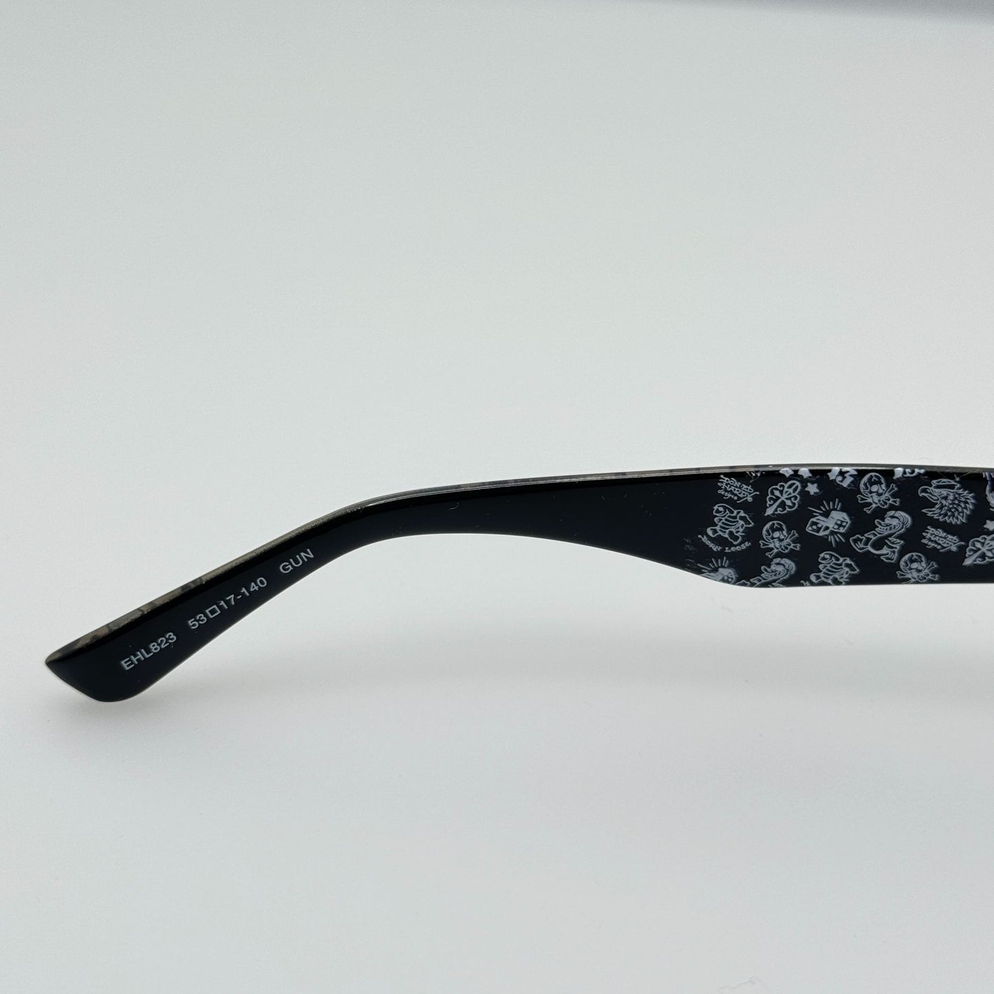 Ed Hardy Eyeglasses Eye Glasses Frames EHL823 Gun 53-17-140