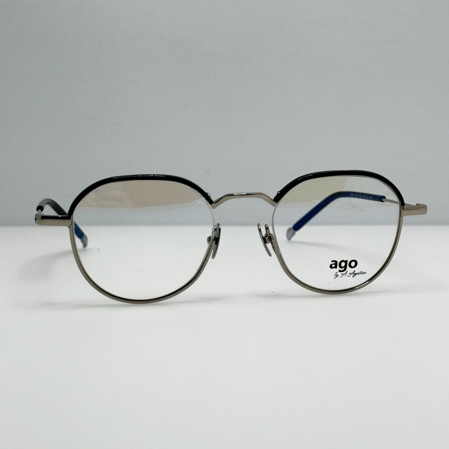 Ago Eyewear Eyeglasses Eye Glasses Frames 1010 C02 49-21-145 A. Agostino