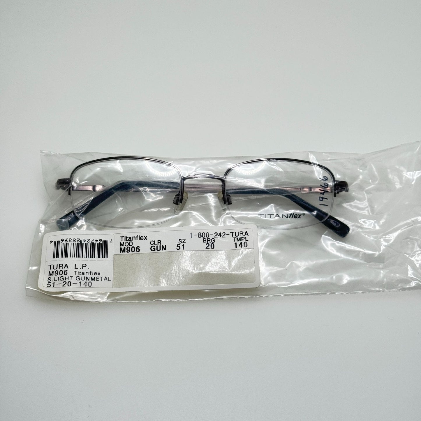 Titanflex Titan Flex Eyeglasses Eye Glasses Frames M906 Gun 51-20-140