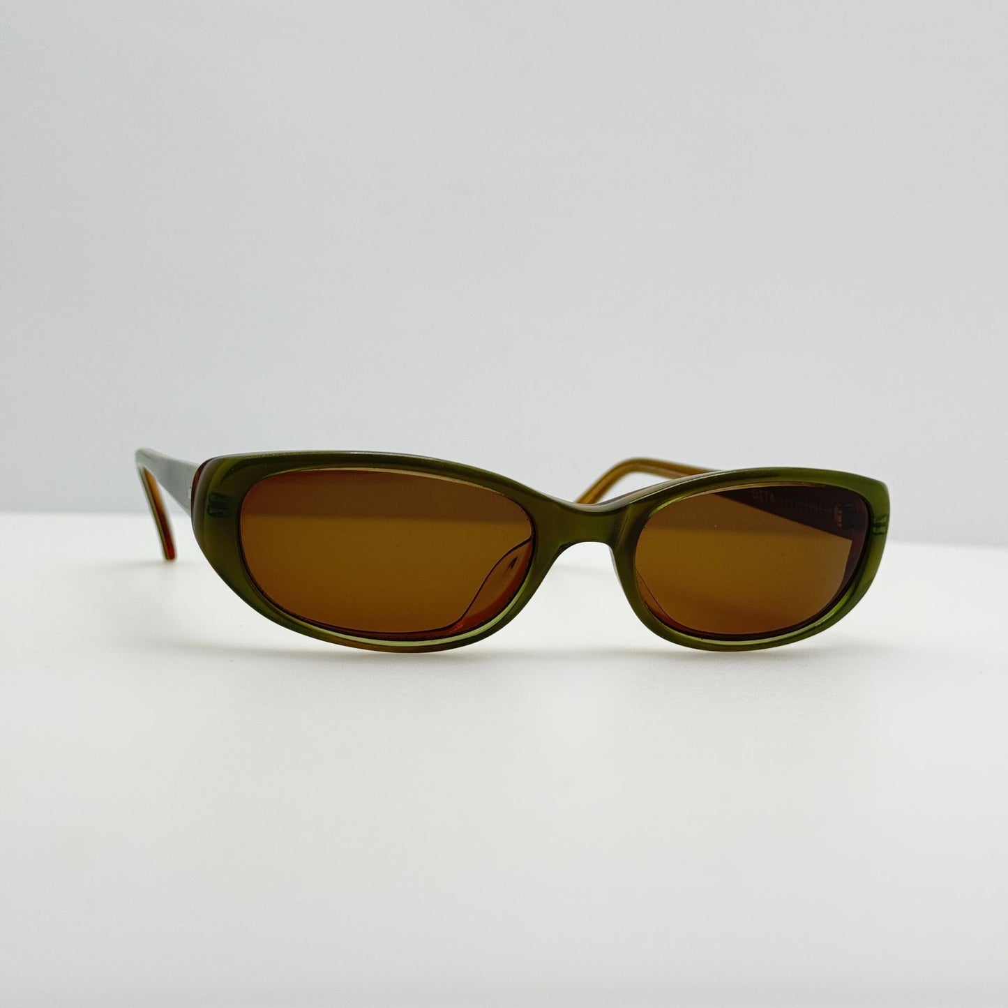 Dita Sunglasses Pearl Green Orange Vintage Retro