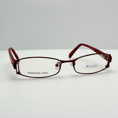 Milano Eyeglasses Eye Glasses Frames 1569 Ruby 50-18-140