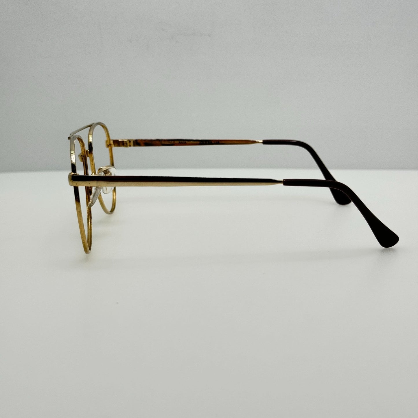 Conti London Eyeglasses Eye Glasses Frames Aviator Gold 54-18