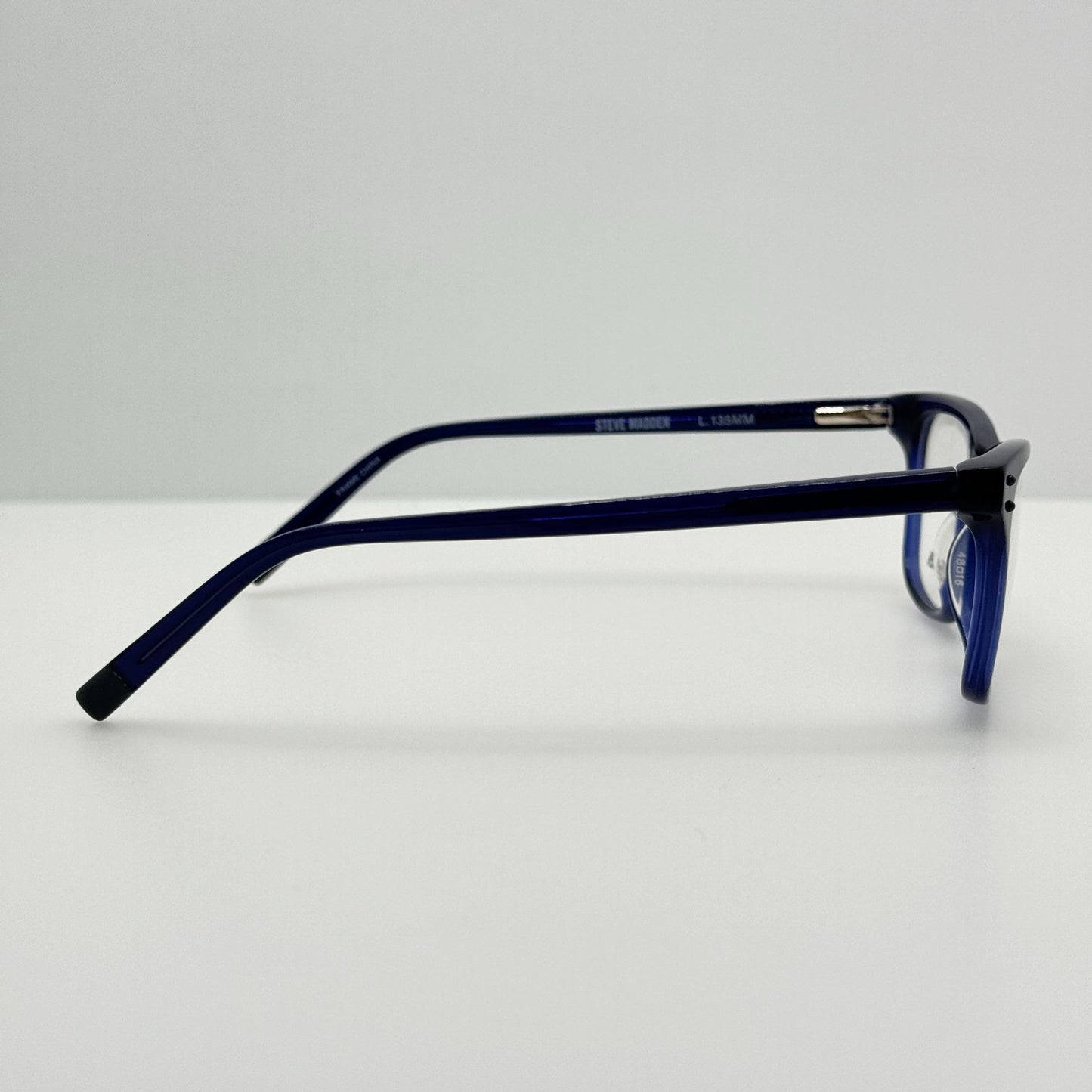 Steve Madden Eyeglasses Eye Glasses Frames Marbbled Navy 48-16-135