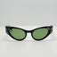 Foster Grant Sunglasses Black Cat Eye USA Glass Lenses