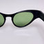 Foster Grant Sunglasses Black Cat Eye USA Glass Lenses